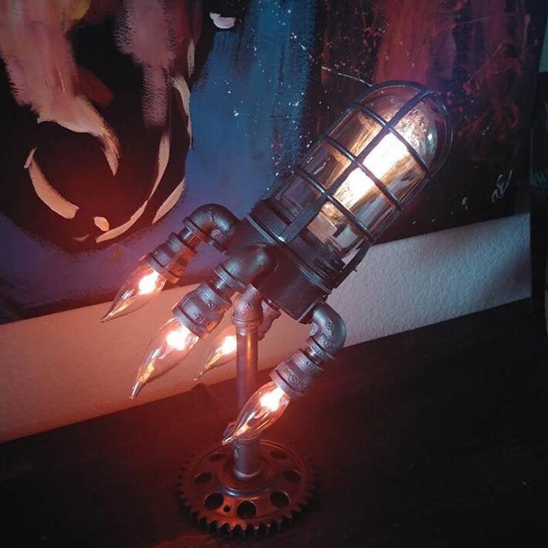 BowLift | Steampunk Rocket Lamp