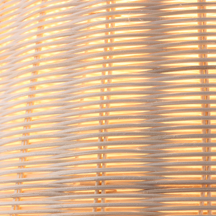 NatureGlow Pendant Lamp - Woven Reed and Bamboo Lighting | Bowlift