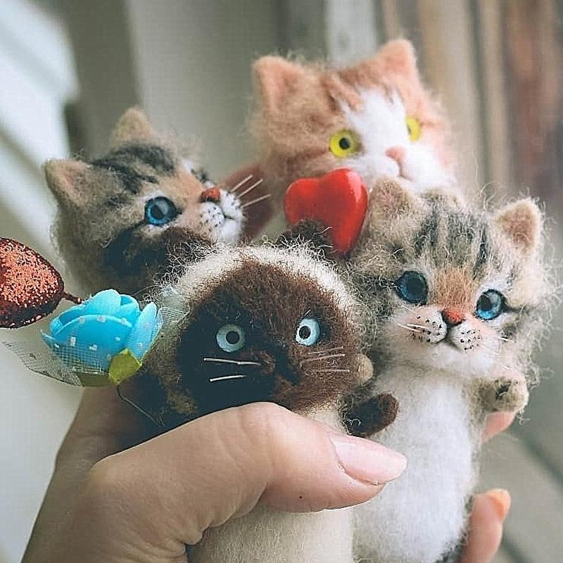 BowLift | DIY Cat Wool Felt Gift for Cat Lovers