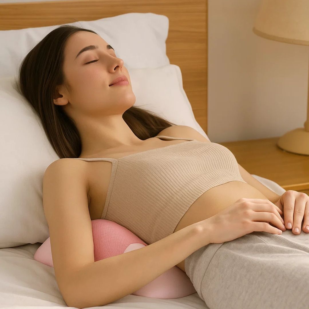 SpineEase | Lumbar Support Memory Foam Pillow – Back Pain Relief – Breathable Cover – Ergonomic Sleep Aid Bowlift