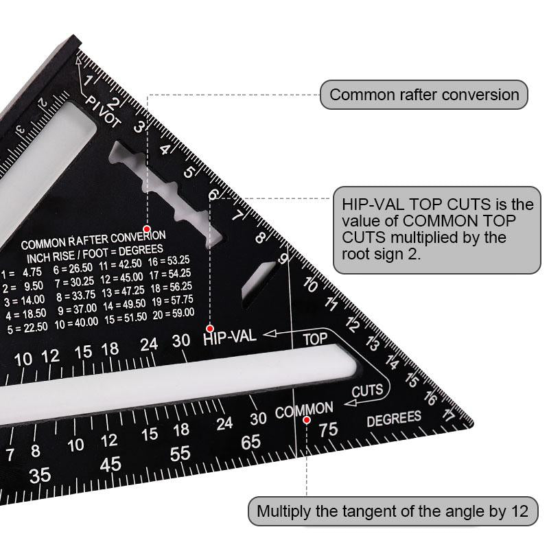 BowLift | 7/12 inch triangle carpenter square
