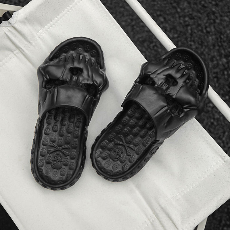BowLift | Skull Design Single Band Slippers