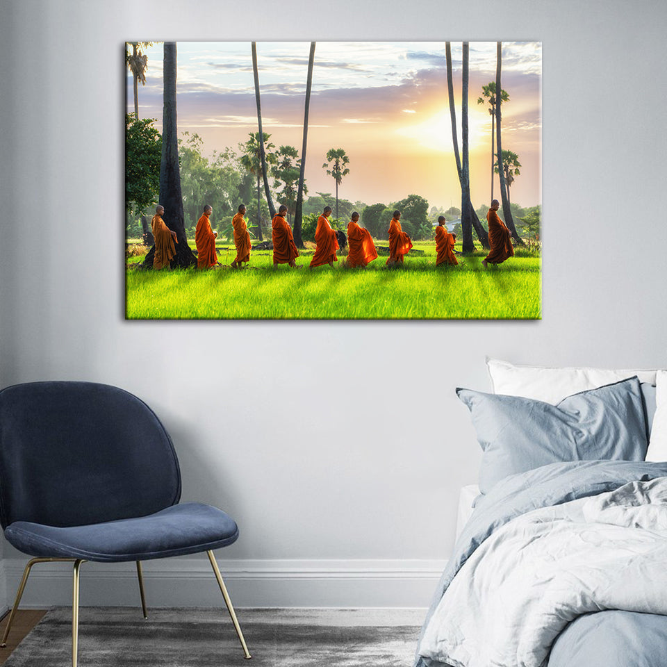 Morning Walk - Canvas Wall Art Painting | Bowlift