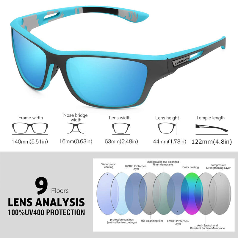 Outdoor-Sport-Sunglasses with glare-free polarized lens | Bowlift