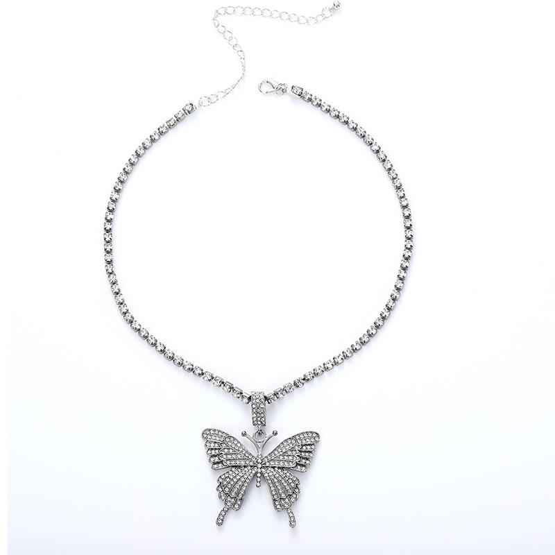 BowLift | Crystal Pave Butterfly Pendant Necklace