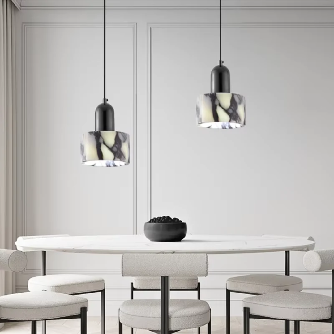 BowLift | Luxury Black Marble Design Pendant Lamp