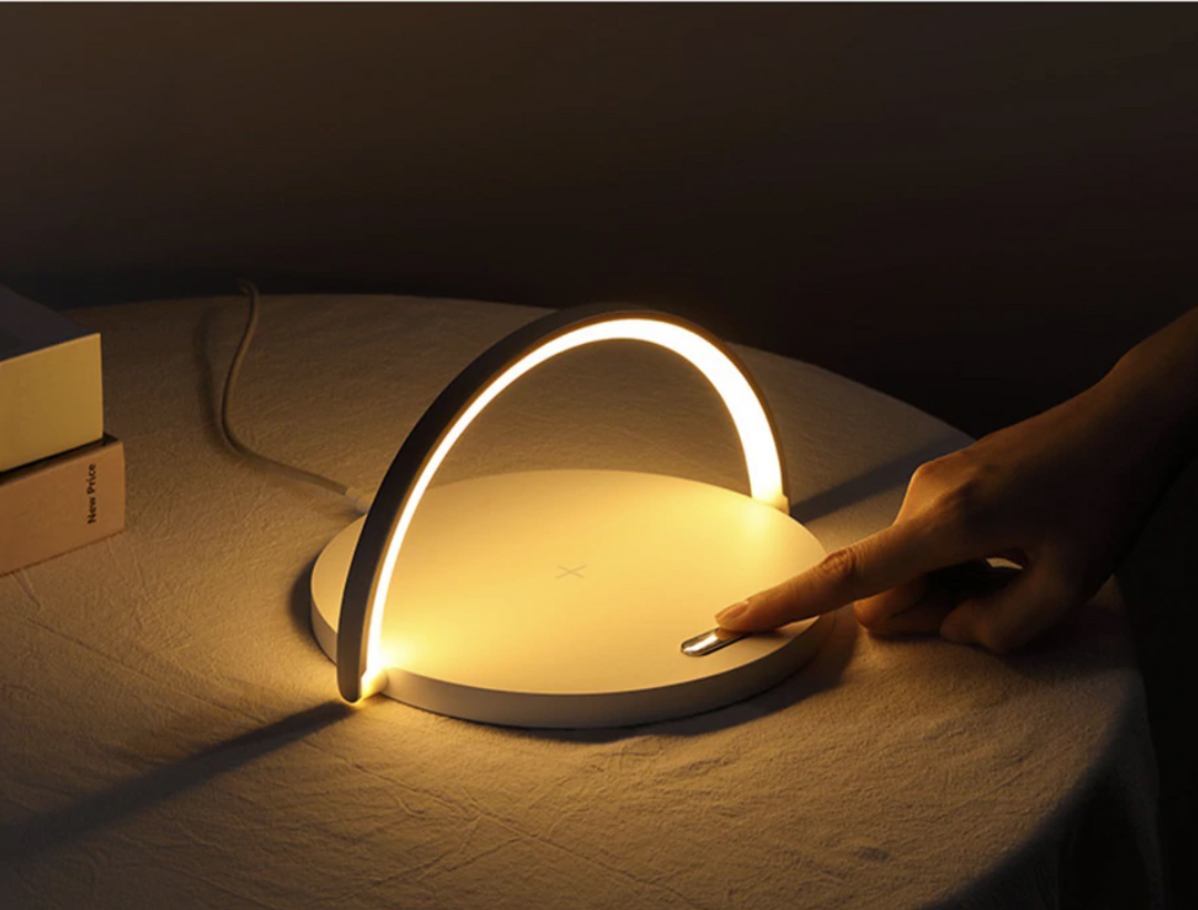 Bowlight Design™ - Stylish 3-in-1 Night Light with Qi Charger Bowlift
