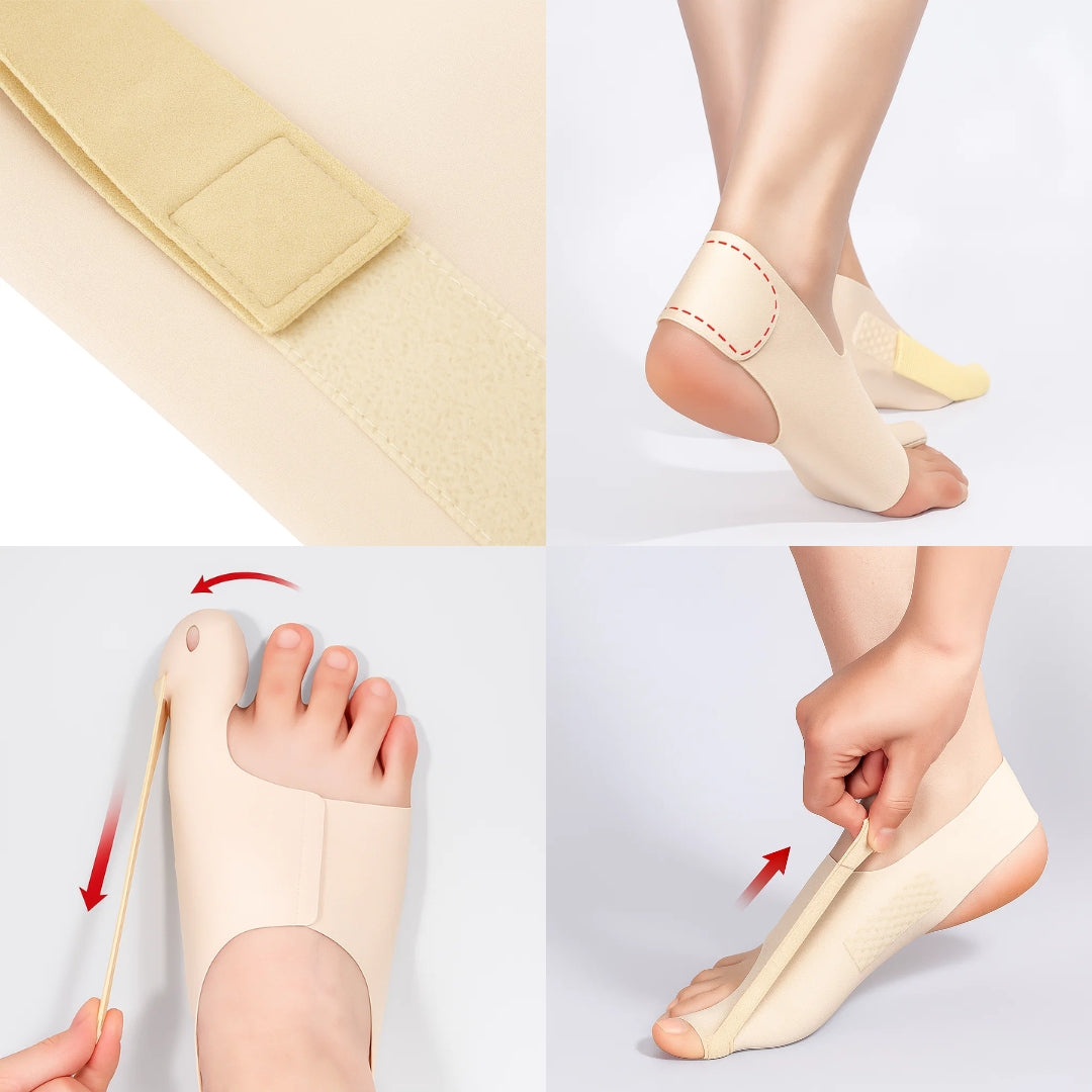 Pain-Reducing Gel Padding – Ultra-Slim Stretch Fabric – Everyday Comfort and Alignment for Bunions Bowlift