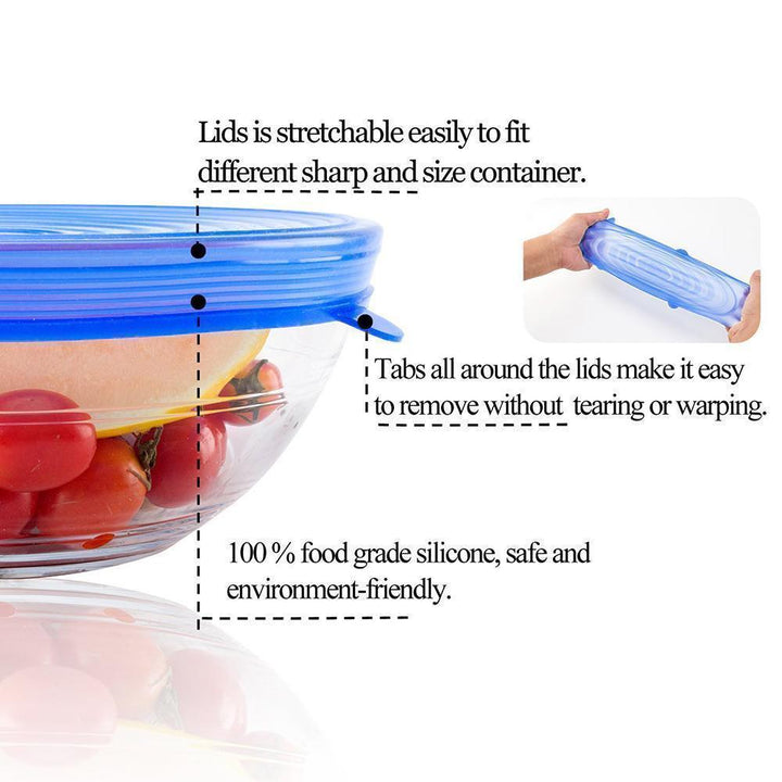 BowLift | Silicone Stretch Lids, 6PCS