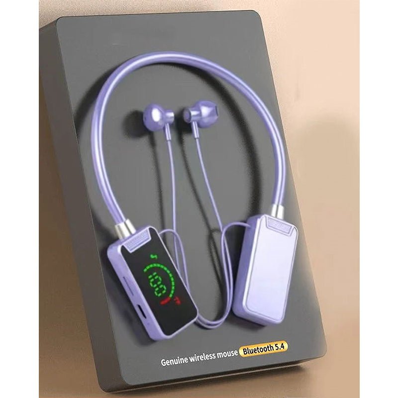 BowLift | Neckband Digital Display Bluetooth Headset