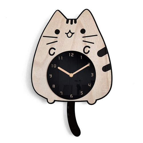 BowLift | PurrTime - Swinging Cat Wall Clock