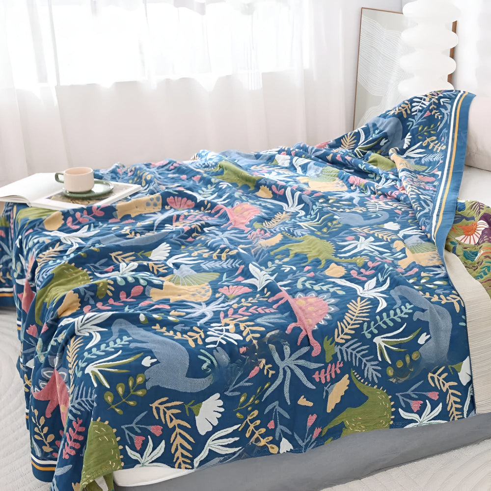 BowLift | Dinosaur Forest Cotton Blanket