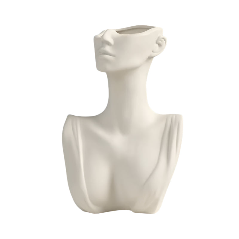 Face Shape Ceramic Design Vase Bowlift