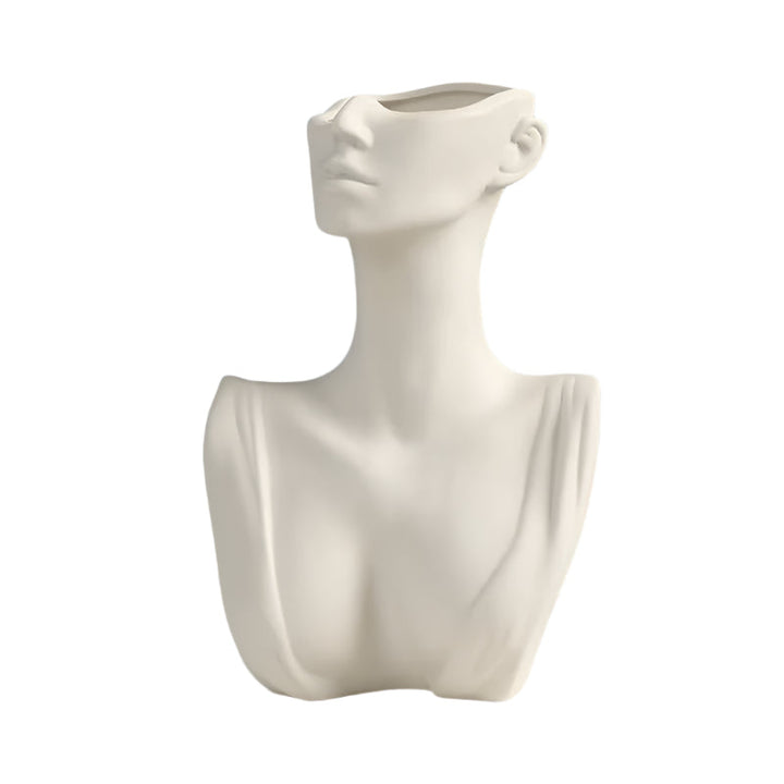 Face Shape Ceramic Design Vase Bowlift
