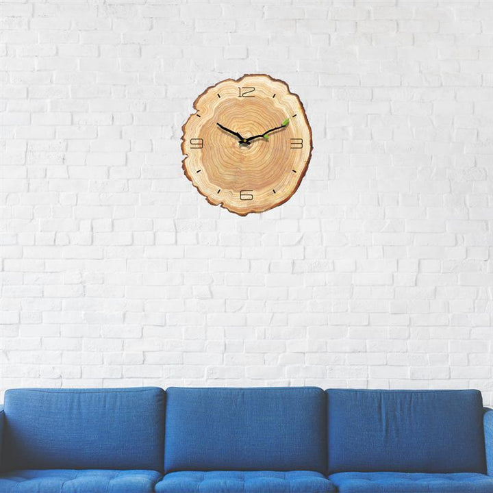 Wooden Annual Rings Wall Clock | Bowlift