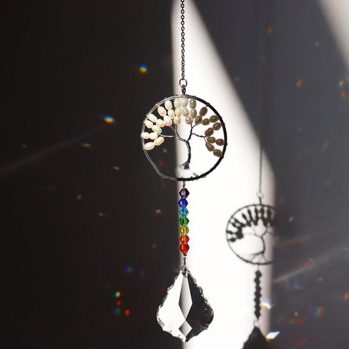 Crystal Wind Chime Tree Of Life Suncatcher | Bowlift