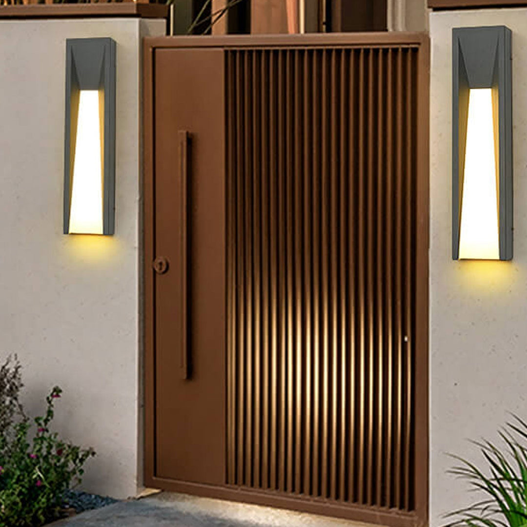 Waterproof Simple Strip Design LED Outdoor Wall Sconce Lamp | Bowlift