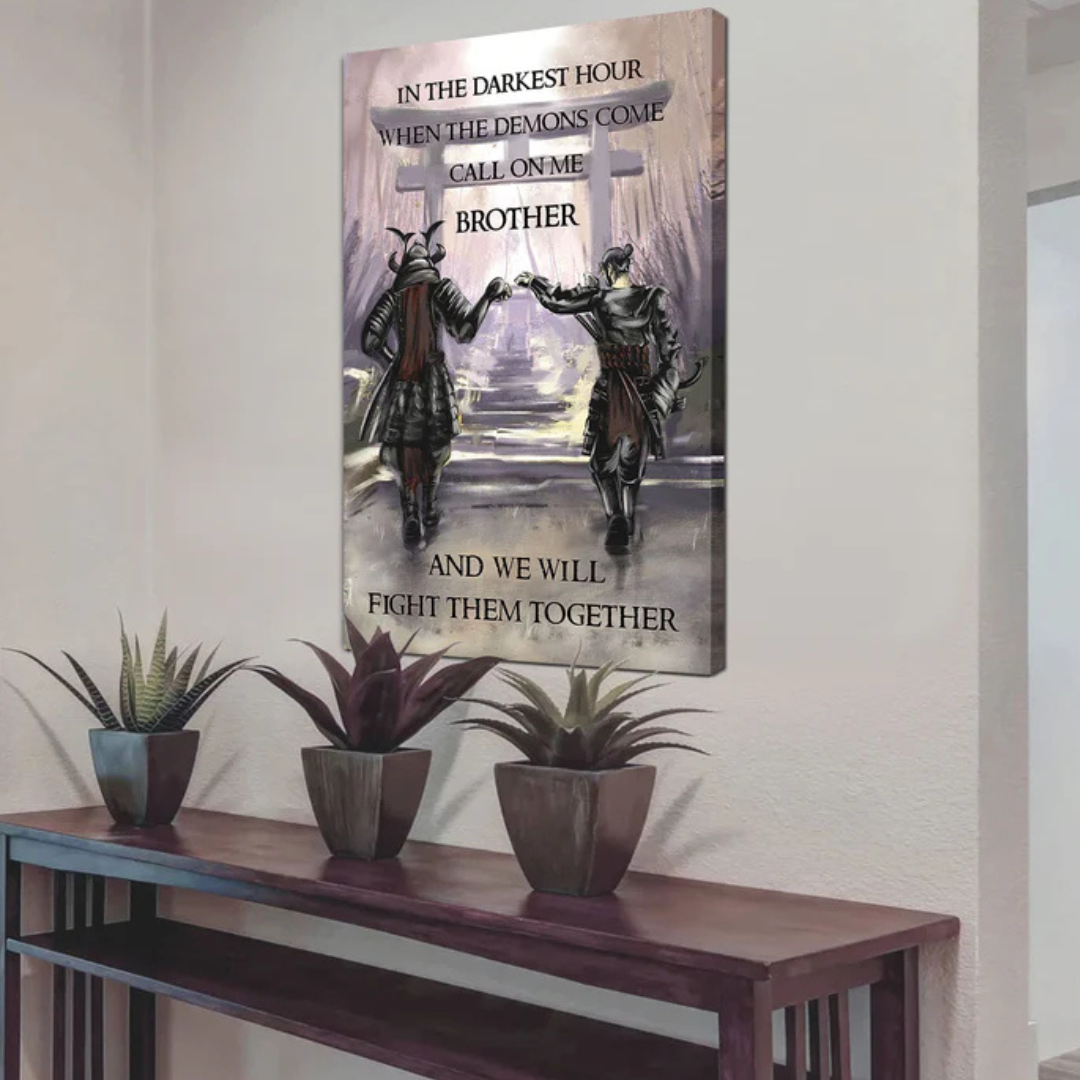 Brotherhood Strength Canvas Wall Art | Bowlift