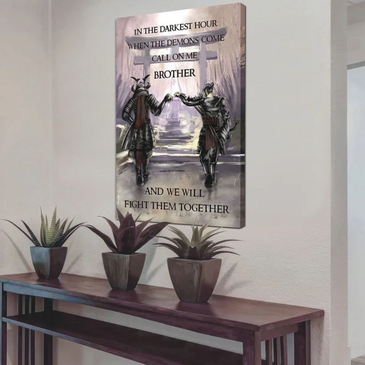 Brotherhood Strength Canvas Wall Art | Bowlift