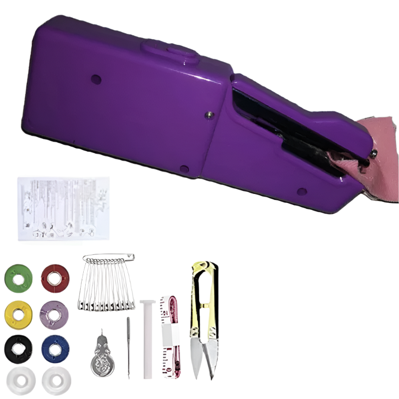 Portable handheld sewing machine for quick repairs Bowlift