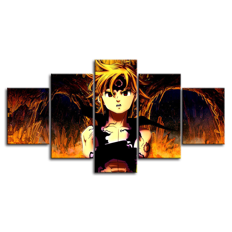 Fiery Boy - Canvas Wall Art Painting | Bowlift