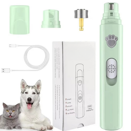 BowLift | Rechargeable Electric Dog Nail Grinder with Polisher Wheel for Small and Large Pets