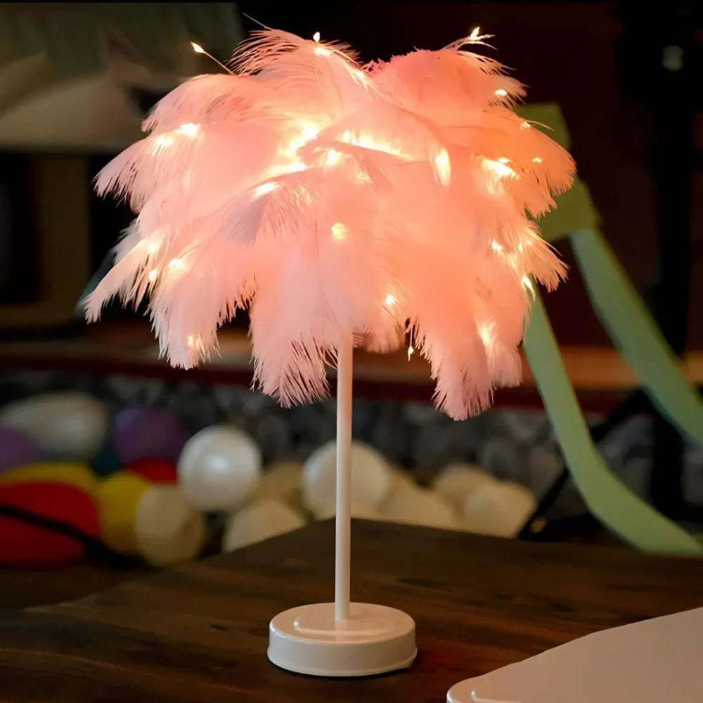 BowLift | Atmospheric Feather Palm Tree Lamp - LumaPalm