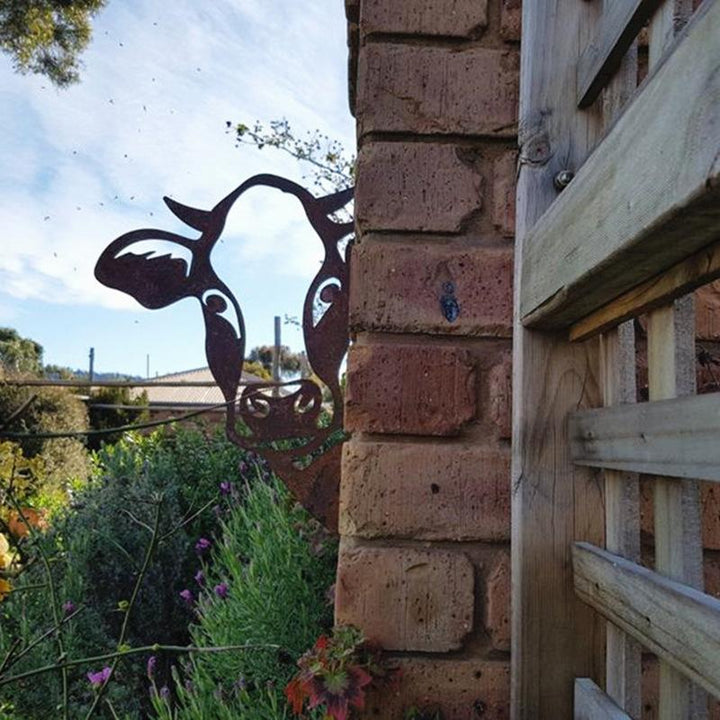 Outdoor Garden Farm Peeping Goat Metal Artwork Indoor Decoration | Bowlift