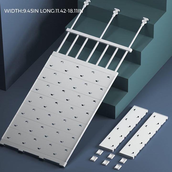 Expandable Closet Tension Shelf Storage Rack | Bowlift