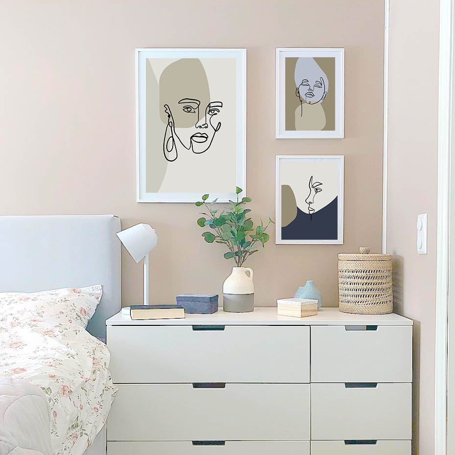 Line Graphic Art - Canvas Wall Art Painting | Bowlift