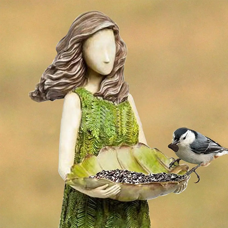 Forest Girl Bird Feeder | Bowlift