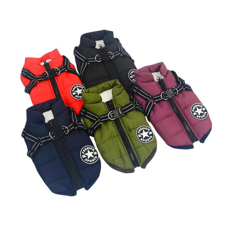 Winter coat with zipper for dogs | Bowlift