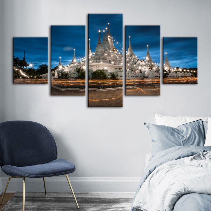 Shining Palace 5 Piece - Canvas Wall Art Painting | Bowlift