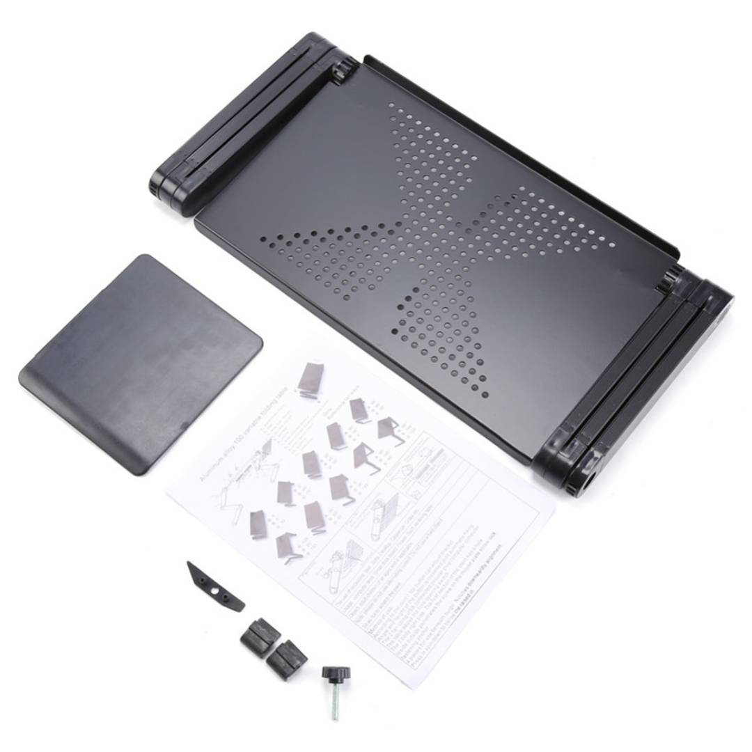 ErgoElevate Adjustable Laptop Stand | for Bed - Couch - Desk - Cooling Function for Comfort and Productivity Bowlift