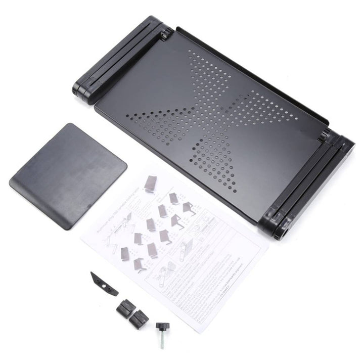 ErgoElevate Adjustable Laptop Stand | for Bed - Couch - Desk - Cooling Function for Comfort and Productivity Bowlift