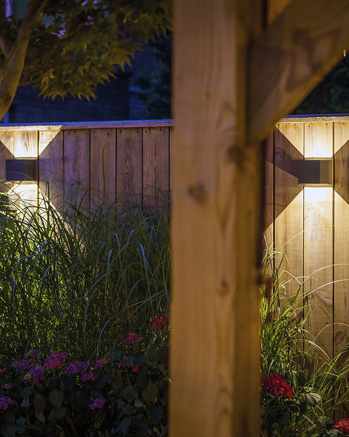 BowLift | LED Outdoor Up Down Wall Light | Waterproof Metal Fixture for Patio. Garden & Entryway Illumination