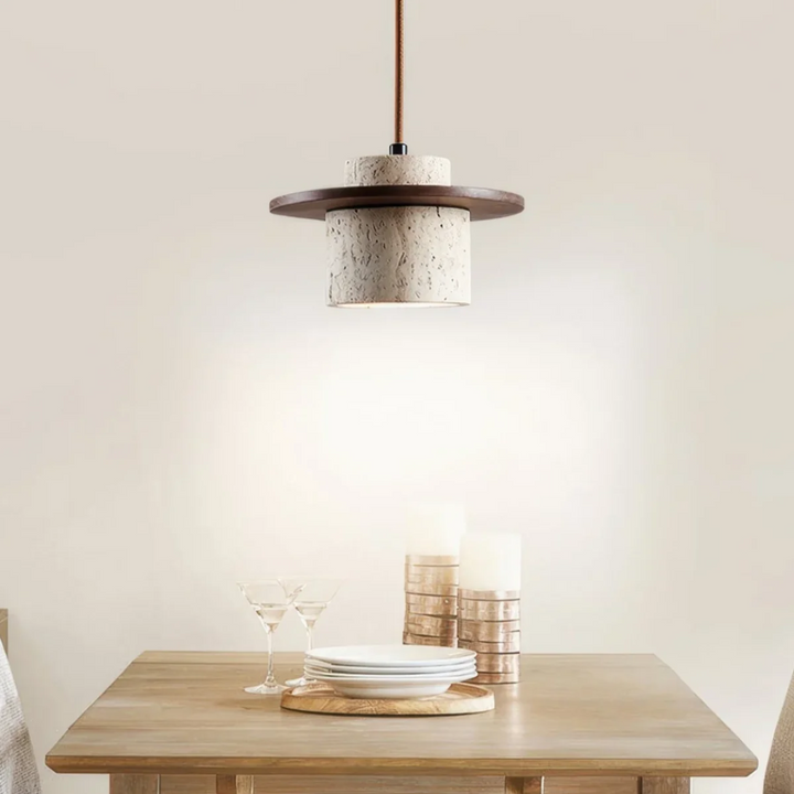 BowLift | Luxury Travertine Design Pendant Light