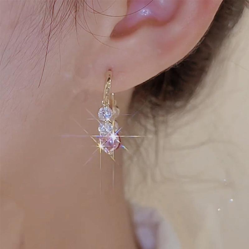 BowLift | Gold Glitter Colorful Zircon Earrings