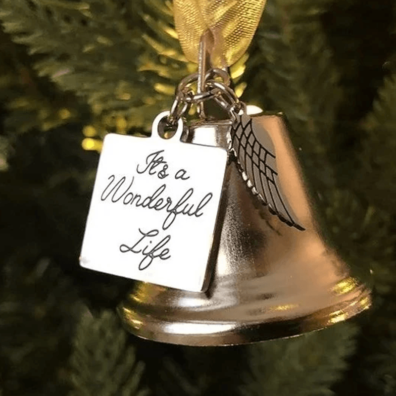 BowLift | 🎄Christmas Tree Memorial Ornaments Angel Wings Bell Pendant Hanging Decoration