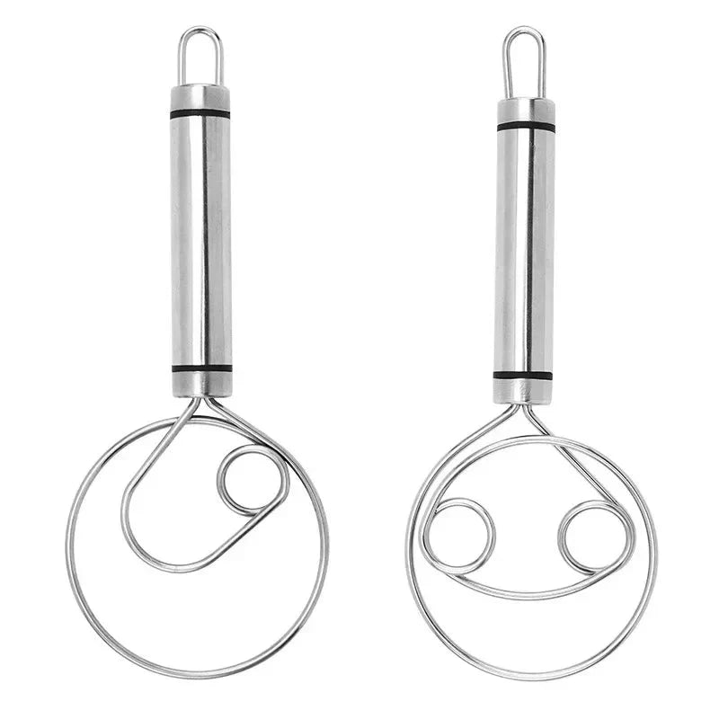 BowLift | Robust Stainless Steel Danish Dough Whisk – Durable, Ergonomic Design for Versatile Baking & Cooking