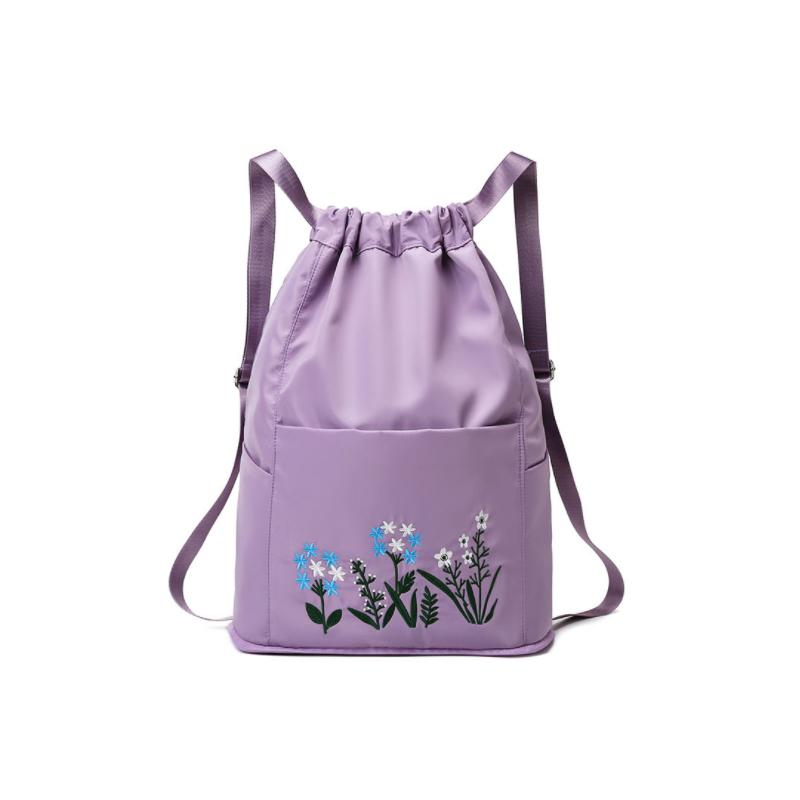Multifunctional travel backpack with drawstring and embroidery | Bowlift