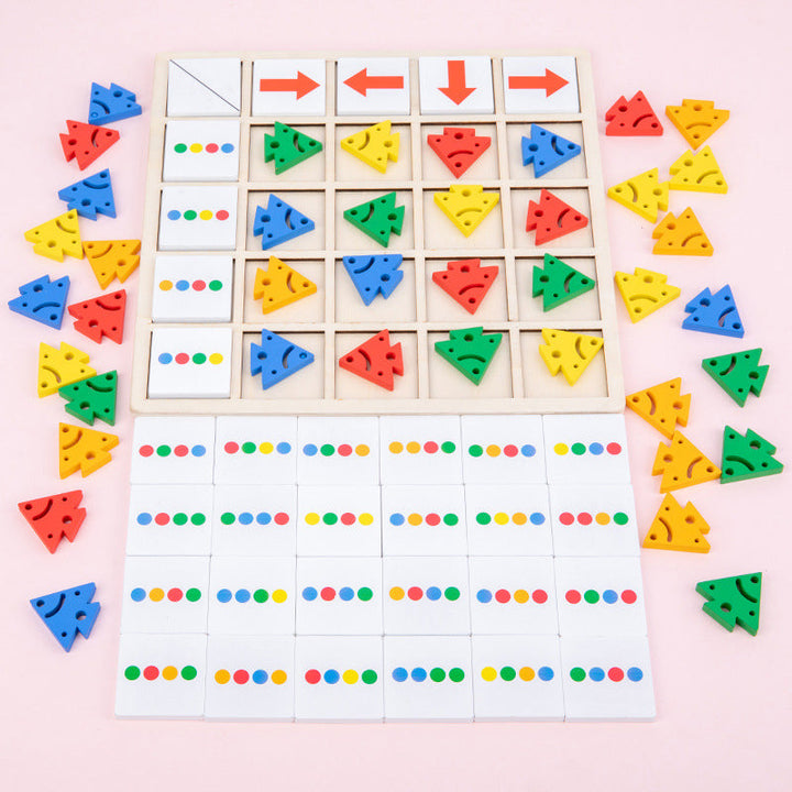 BowLift | Wooden Table Color Direction Game For Kids
