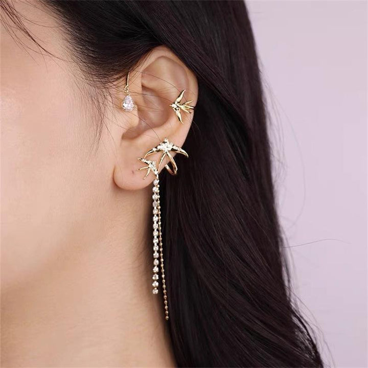 BowLift | Rhinestone Swallow Earrings