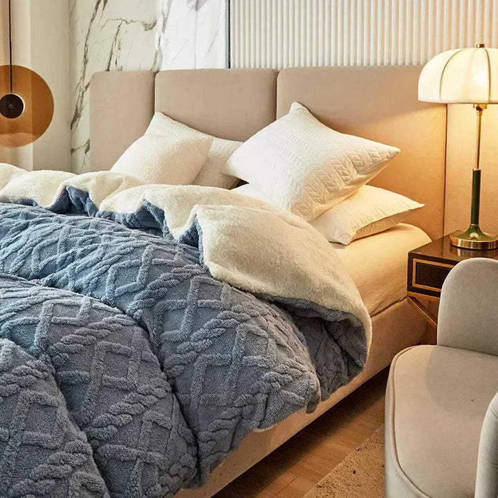 BowLift | Double-sided Cashmere-Look Duvet Cover - VelvetWarm