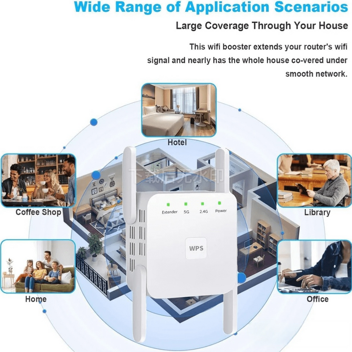 BowLift | UltraXtend 5G WiFi Booster UK – Best Dual-Band WiFi Extender for Home & Garden Signal Coverage