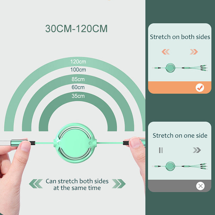 BowLift | 3 in 1 Fast Magic Cable Suitable for iPhone