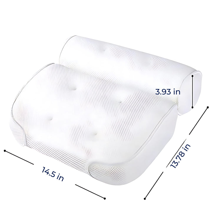 SoakEase Bath Pillow – Neck & Head Support – Non-Slip Cushion – Enhances Relaxation – Fits All Bathtubs – Soft & Comfortable Bowlift