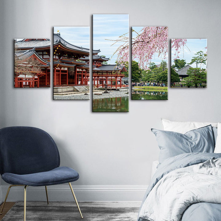 Temple Park 5 Piece - Canvas Wall Art Painting | Bowlift