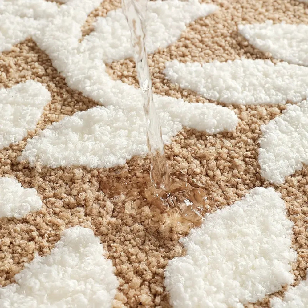BowLift | Zyphire Leaf Pattern Bath Mat