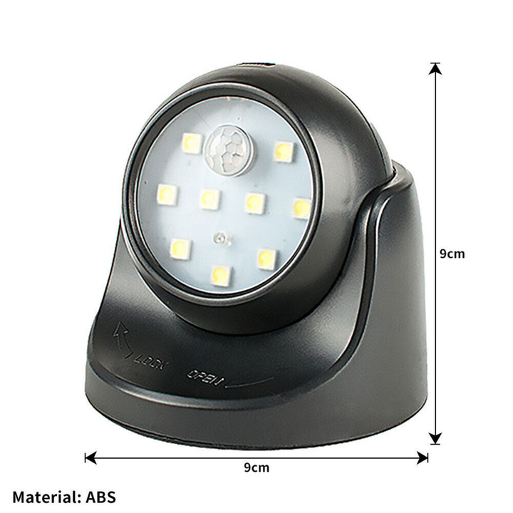BowLift | Wireless Battery Powered External Security Lights – Motion Sensor LED Spotlight for Home, Garden, and Wall Illumination